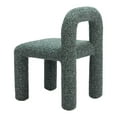 thumbnail image 5 of Arum Dining Chair Snowy Green Dining Chair, Modern Style, Shearling style fabric, Plywood, Indoor Dining, 5 of 5