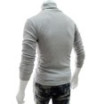 thumbnail image 3 of Pull Col Roulé Thermique Ajusté Basique Décontracté pour Hommes, 3 of 4