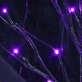 thumbnail image 4 of FrostHike Halloween Lighted Tabletop Tree. 18IN Artificial Black Spooky Tree with 24LED Purple Lights. Table Centerpiece Battery or USB Operated with Timer. Indoor Halloween Home Desk Bedroom Decor, 4 of 5