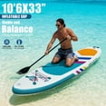 thumbnail image 3 of AISUNSS 10.6ft Inflatable Stand up Paddle Board Non-Slip Deck Full Accessories for Yoga Surfing Fishing, 3 of 10