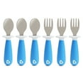thumbnail image 1 of ® Raise™ Toddler Fork & Spoon Set  6 Pack  Blue  Unisex, 1 of 5