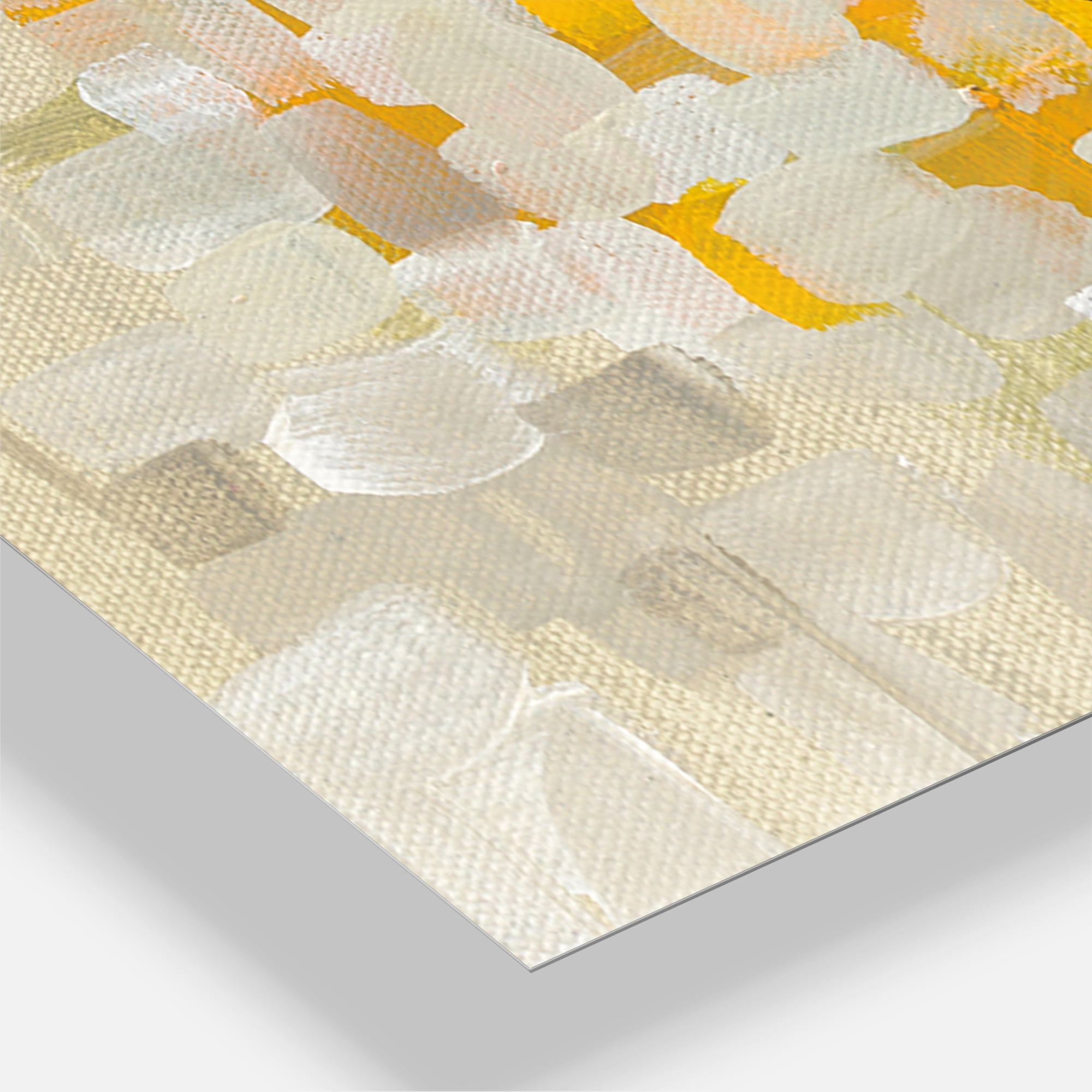Designart 'Glam Yellow Explosion Blocks' Modern Wall Clock