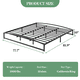 thumbnail image 5 of 25 cm King Estructura de Cama Plataforma Metálica de Alta Resistencia, Base para Colchón Convexa Antideslizante, Sin Ruido, Sin Necesidad de Box Spring, 5 of 8