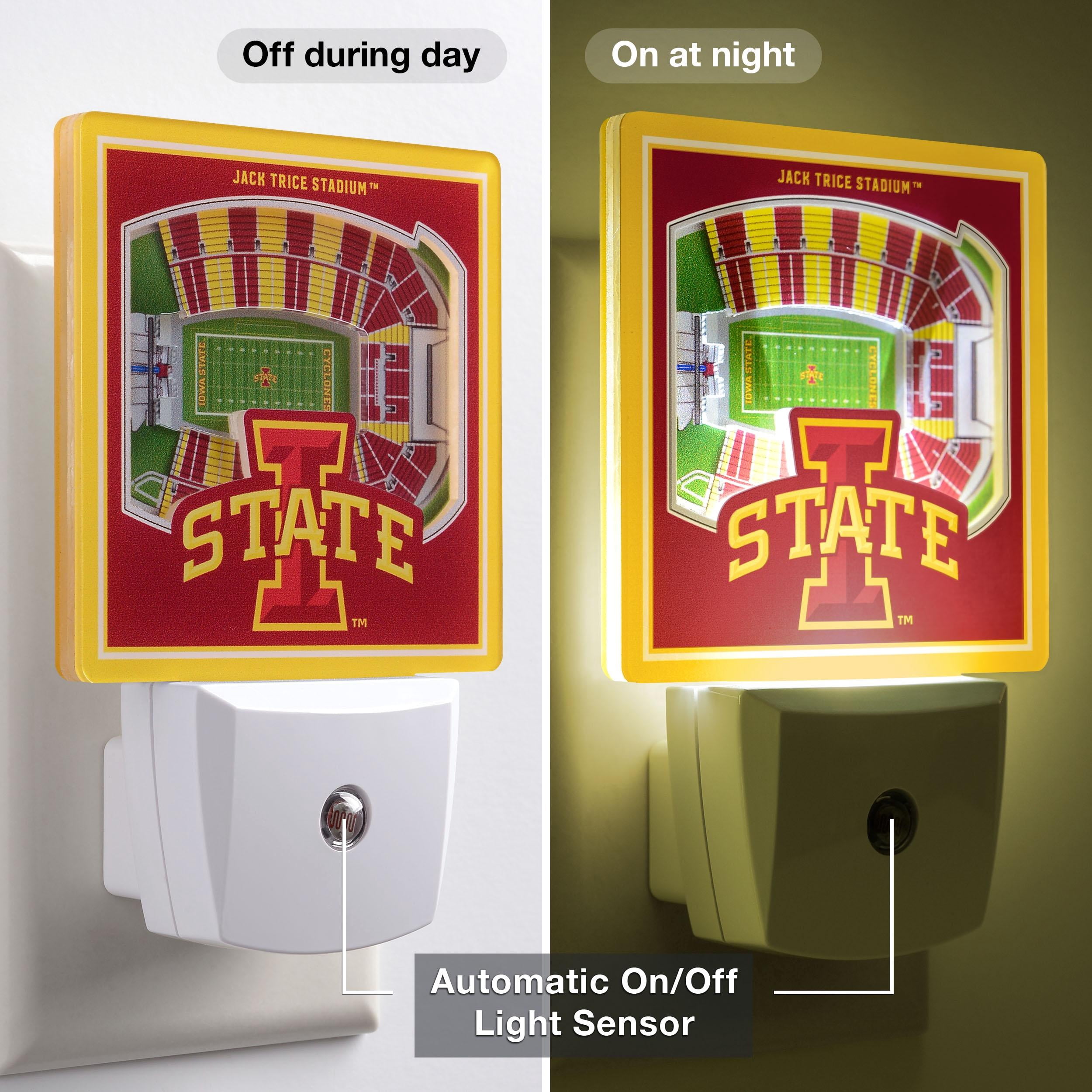 YouTheFan NCAA Iowa State Cyclones StadiumView Nite Light