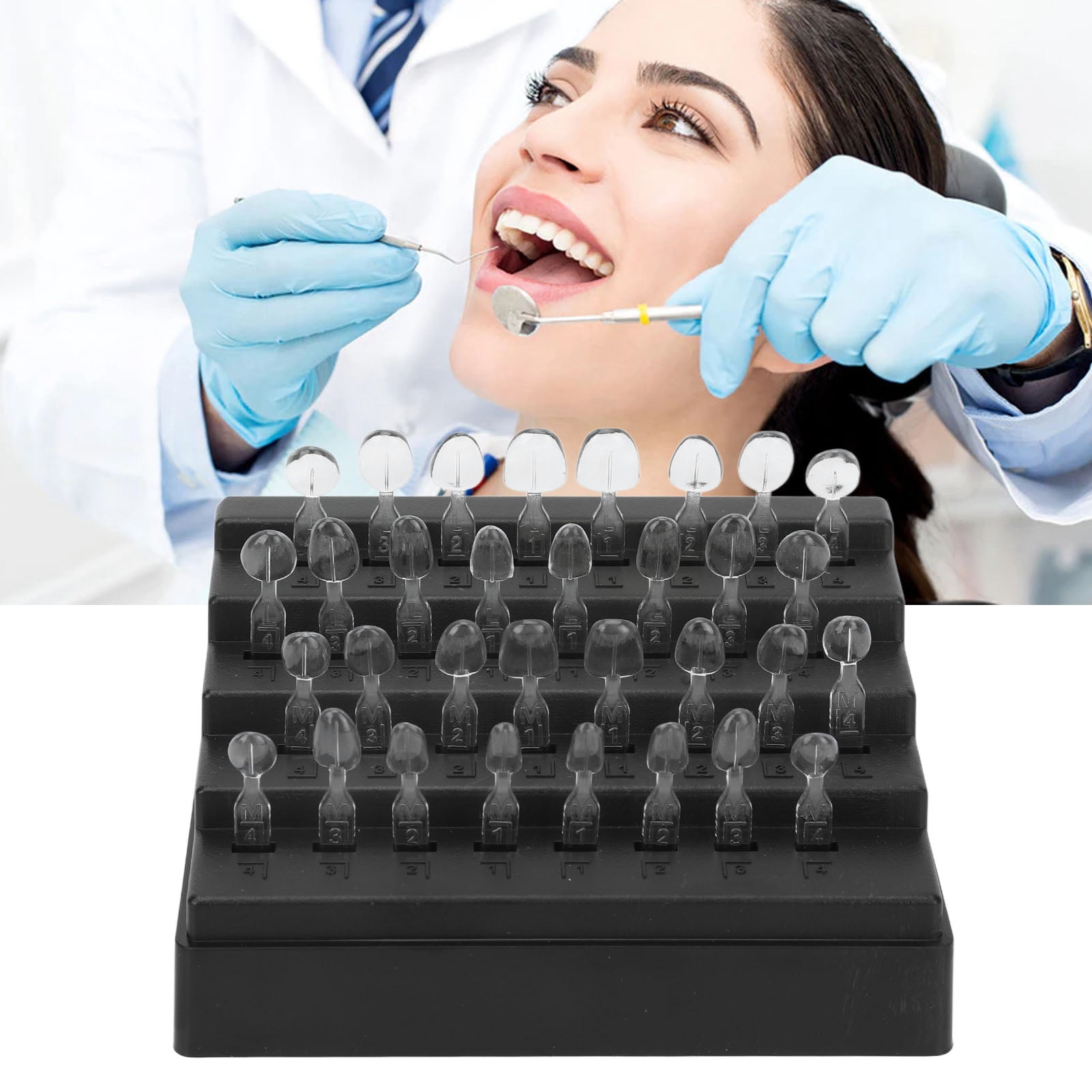 Composite Resin Denture Teeth Mould, 32pcs High Temperature Resistance