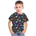 thumbnail image 2 of Cethrio Toddler Boys T-Shirts, Cute Short Sleeve Crew Neck Print Summer Tops Multicolor Size 11-12 T, 2 of 5