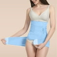 thumbnail image 6 of BLTIBY 2 in 1 Postpartum Belly Band Wrap, C-Section Support Belt, Post Partum Support Recovery Waist/Pelvis Belt, Hysterectomy Belly Band Binder Girdle Stomach Light Blue XXL, 6 of 9