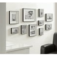 thumbnail image 3 of Kate And Laurel Gibson Transitional Picture Frame Set, Set Of 10, Varying Sizes, Black and White, Two-Tone Wall Frame Set Collection with Hanging Template for Gallery Wall Picture Frame Display, 3 of 10