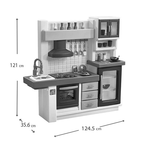 Kitchen Cocina Step Walmart Step2 Lifestyle Dream Kitchen Toddler