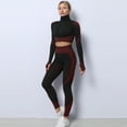 thumbnail image 5 of 3PCS Yoga Set Seamless Sport Set Women Gym Clothing Leggings Women Crop Top Sports Bra Women Fitness Gym Set Womens Outfits Tracksuit, 5 of 10