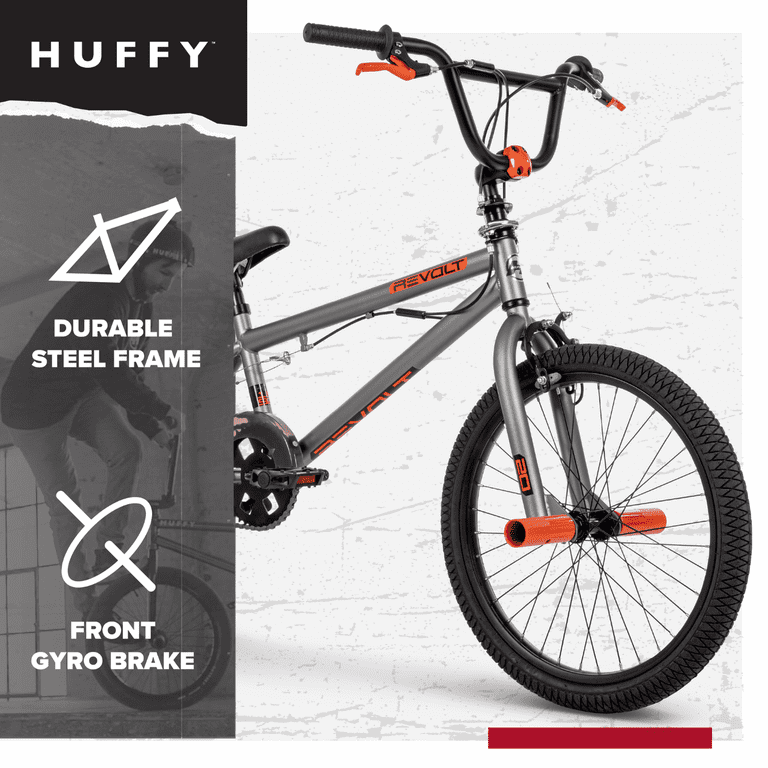 Huffy Revolt 20-inch BMX-style Bike for Teens with Freestyle