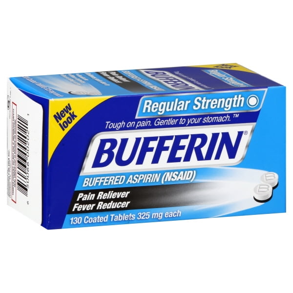 Bufferin Regular Strength Asperin Tablets 130 ct