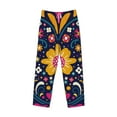 thumbnail image 4 of Xecao Cinco De Mayo Floral Men's Straight Lounge Pajama Pants: The Ultimate in Comfortable Sleepwear, 4 of 9