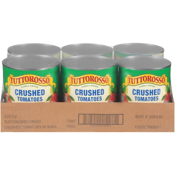 Tuttorosso® Crushed Tomatoes with Basil 628 oz. Cans