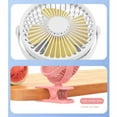 thumbnail image 3 of New Arrivals Summer Clip-on Fan Portable Automatic Oscillating Head White, 3 of 6