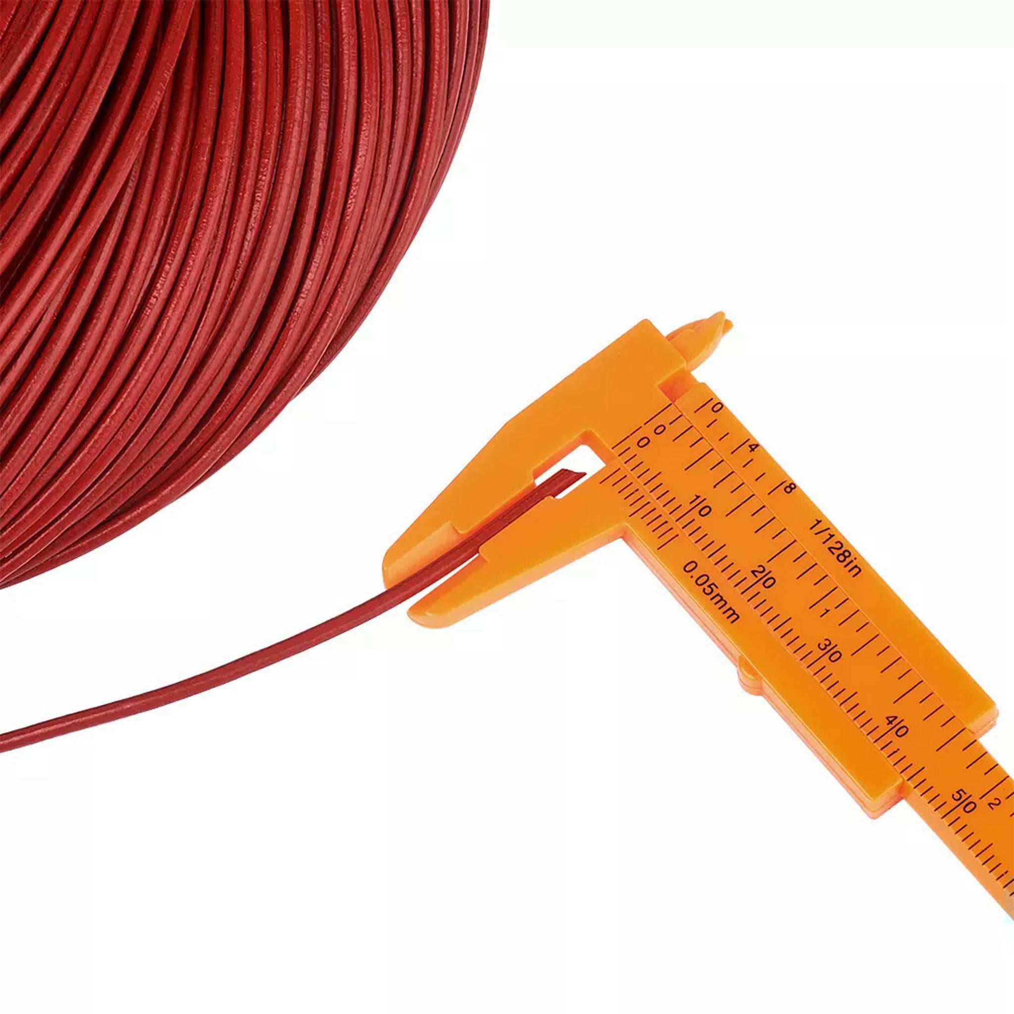 U8MO 109 yds Red Round Cowhide Leather String Cord Jewelry Bracelet Cord Thread 2mm