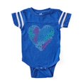 thumbnail image 1 of CafePress - Peace Heart - Cute Infant Baby Football Bodysuit, 1 of 1