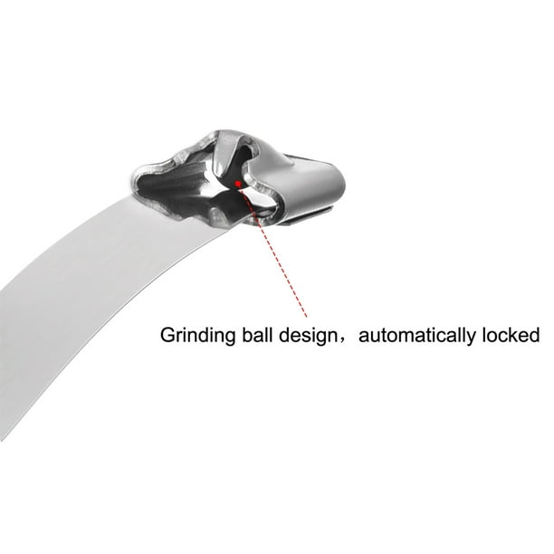 Uxcell 22-inch Stainless Steel Cable Zip Ties 0.18 Inch Width