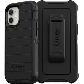OtterBox Defender Series Rugged Case & Holster for iPhone 12 Mini, Black