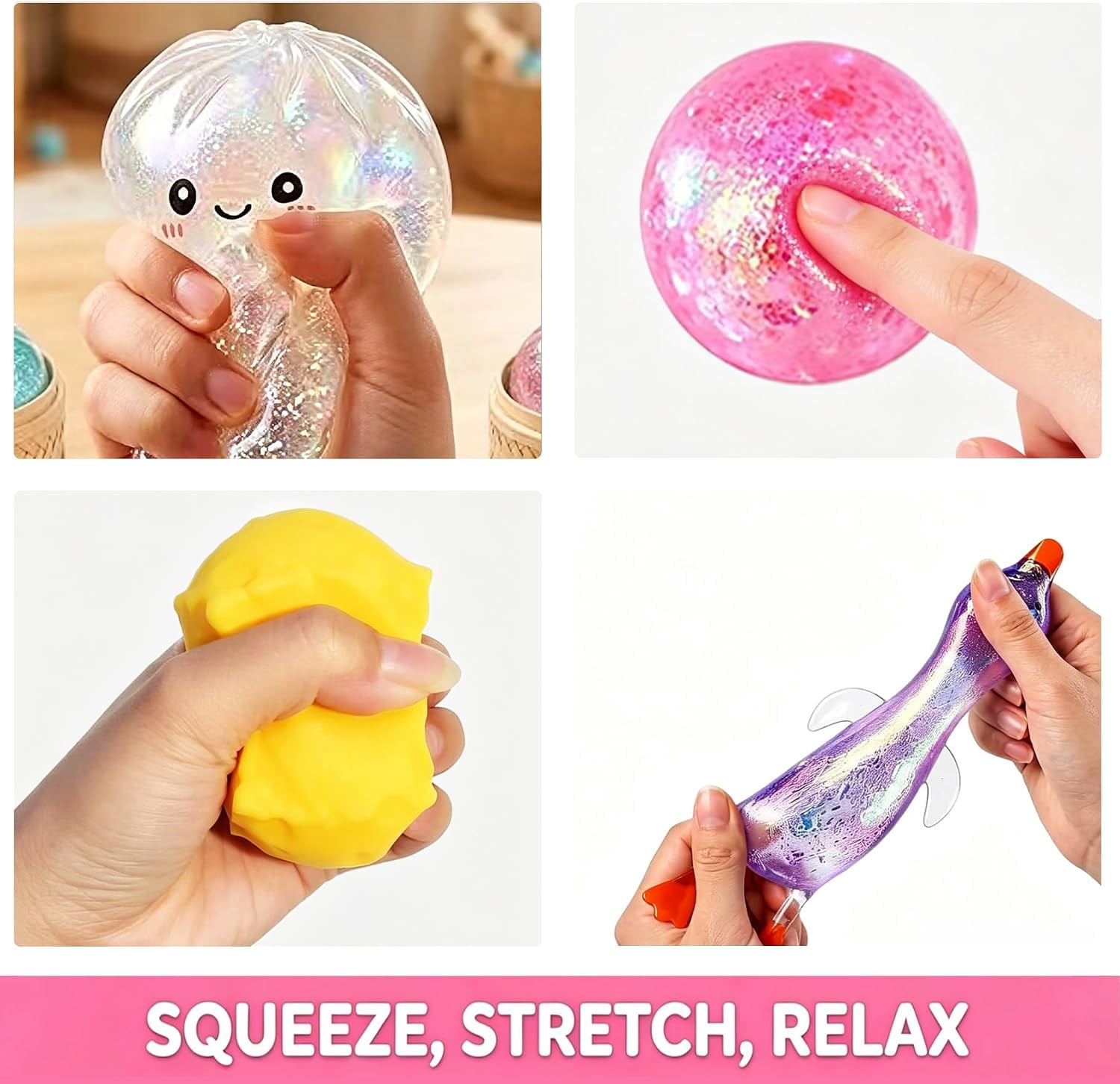 2026 Squishy Advent Calendar, 25 Day Christmas Countdown with Dumpling, Cheese, Glitter Ball & Surprise Squishies, Food-Inspired Collectible Collection, Holiday Gift Box, Mystery Countdown Calendar