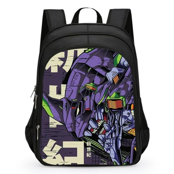 Neon Genesis Evangelion No. 1 maquina de dibujos animados linda mochila escolar para estudiantes de primaria 1 6 grados ninos mochila de gran