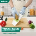 thumbnail image 5 of 3 Pairs Cut Resistant Gloves, ANSI A4 Kitchen Safety Gloves, Food Grade Level 5 Protection, Glass-Free & Steel-Free, Blue, Small, 5 of 7