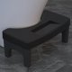 thumbnail image 1 of Adult Toilet Foot Stool Non-Slip Durable Foot Support Pedal for Bedroom Black, 1 of 2