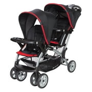 Angle View: Baby Trend Sit N Stand Double Stroller, Optic Red