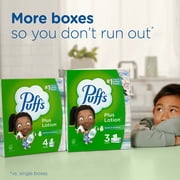 Puffs Plus Lotion Facial Tissues, 8 Family Size Boxes, 124 Tissues per Box