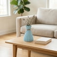 thumbnail image 6 of REGALWOVEN Modern Geometric Flower Vase, Unbreakable Vase for Home Decor Blue 4.7"L x 4.7"W x 6.7"H, 6 of 6