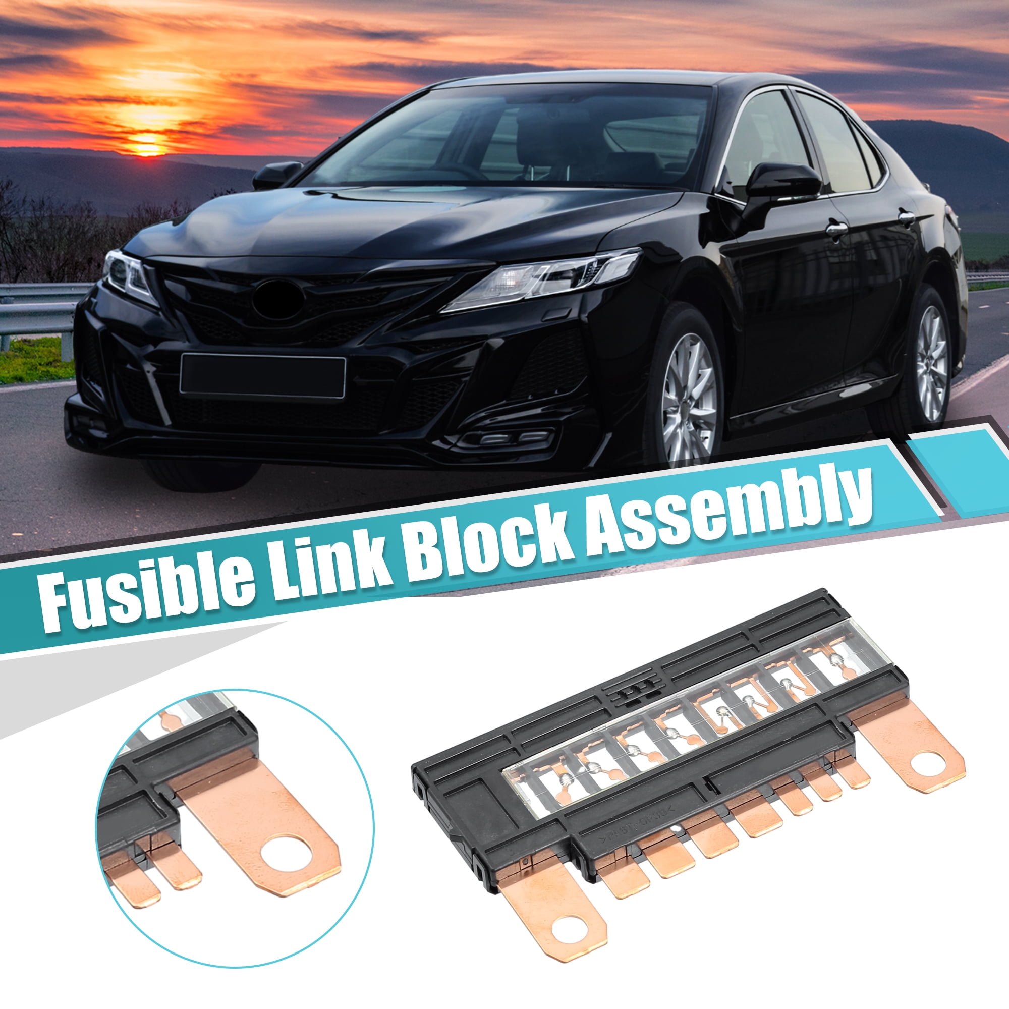 Unique Bargains Fusible Block Link Fuse for Toyota Camry Avalon 8262033060 Metal Black