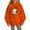 Orange, variant on Mercatoo Boys Girls Oversized Sweatshirt 𝐏reppy Long Sleeve Cute Graphic Pullover Teen Halloween Beachwear Pumpkin Hoodies