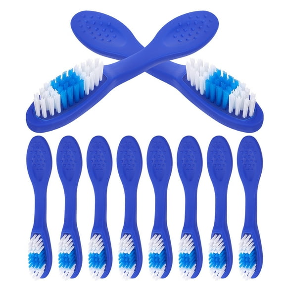 20 piezas cepillo de dientes manual cepillo de dientes de prisión huella digital cepillo de dientes de seguridad empaquetado individualmente con mango corto cepillo de dientes de viaje para limpieza d