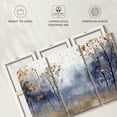 thumbnail image 6 of Elephant Stock Speckled Blue Forest I Wall Art - Horizontal Multi Panel Canvas - Living Room Wall Decor - Nature Multi Panel - Brown And Blue Decor - 33" x 20", 6 of 8