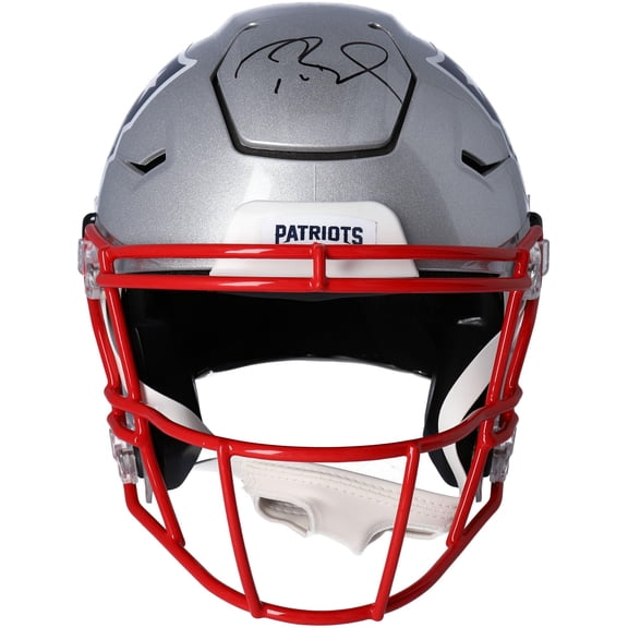 Collectible Tom Brady New England Patriots Autographed Riddell Speed Flex Authentic Helmet