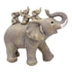 thumbnail image 1 of Estatua de elefante, figura decorativa, colección de resina moderna, adorno de escritorio para Amarillo gris, 1 of 9