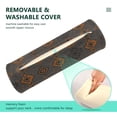thumbnail image 4 of Cylindrical Pillow Decorative Neck Roll Pillow with Removable Washable Cover Roll Pillow for Knee Leg Neck Ancient Art Shapes, 4 of 7
