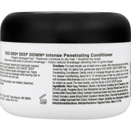 Doo Gro Deep Down Intense Penetrating Conditioner 8oz, All Hair Types, Moisturizing