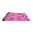 thumbnail image 2 of Ahgly Company Indoor Square Abstract Pink Modern Area Rugs, 6' Square, 2 of 4