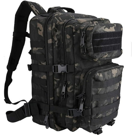 Molle Backpack Tactical Military Assault Pack with Ventilated Back Panel Military Tactical Design for Hunting Large Capacity Water-Resistant Fabric
