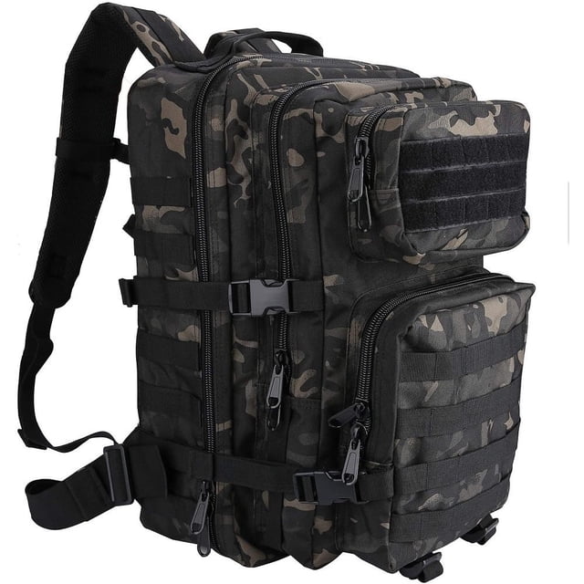 Molle Tactical Backpack, Military Tactical Design, Scratch Resistant Backpack, Burden Reduction Design, Durability for Outdoor Activities, 45L Capacity Backpack, Comfort