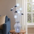 thumbnail image 7 of Benjara 32" Accent Table Lamp- Metal Flowers with Vase Design- Chrome Finish, 7 of 7