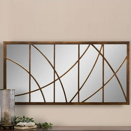 Uttermost Loudon Large Mirror in Distressed Bronze