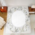 thumbnail image 4 of Manfei Minimalism Camouflage Fitted Sheet Full, Farmhouse Duck Bed Set, Cream White, 3-Piece, 1 Fitted Sheet and 2 Pillowcases, 4 of 6