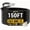 Black, variant on ZAZFO 25ft 10 Gauge Extension Cord, 3 Prong 5-15P to 5-15R, SJTW with Power Indicator Light, Heavy Duty Flexible Durable, Yellow Waterproof for Outdoor Use