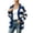 Blue, variant on yillto Women Cardigan V Neck Button down Striped Sweater Knit Long Sleeve Loose Cardigans S-XXXL