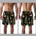 thumbnail image 3 of luoweisi Men's Beach Shorts Quick Dry Swim Trunks with Mesh Lining Christmas Tree M, 3 of 5
