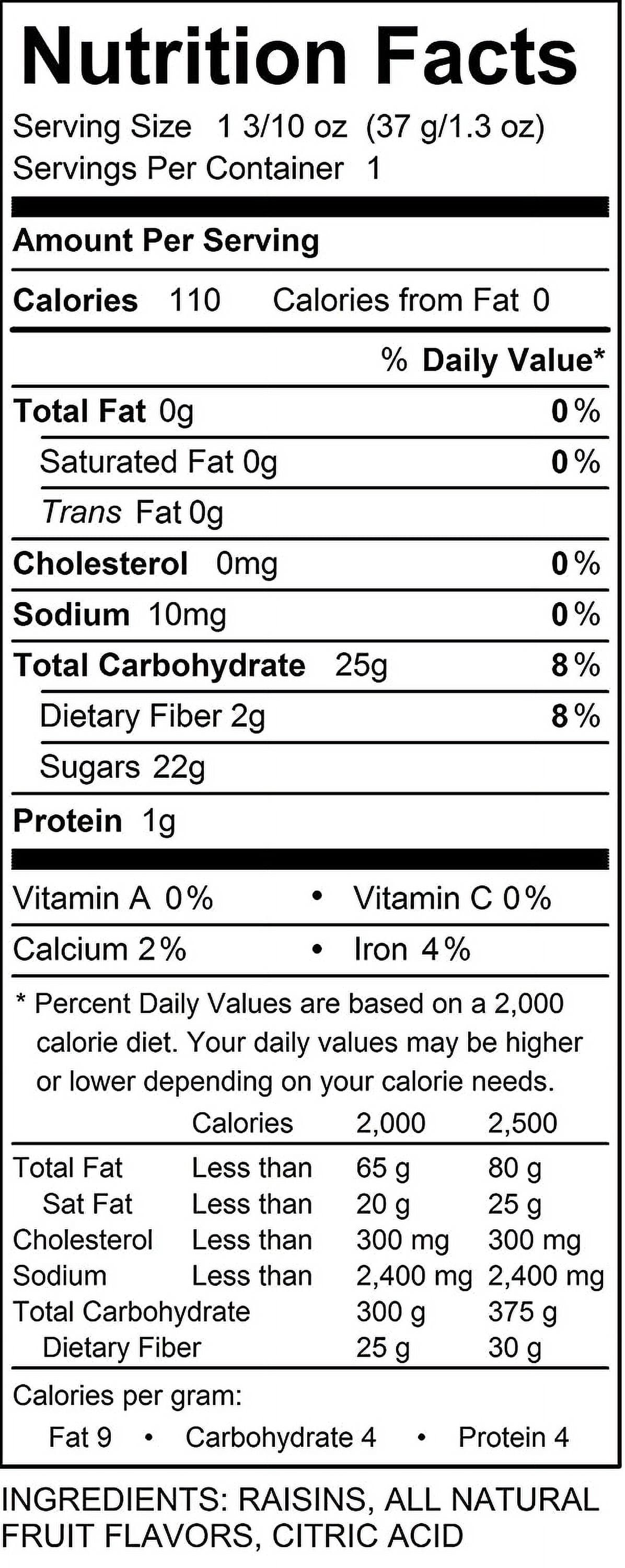 Amazin' Raisin Flavor Infused Raisins 1.3-ounce Bag (Case of 50) Variety
