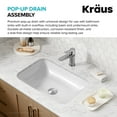 thumbnail image 3 of KRAUS PU-11SFS Pop-Up Drain for Bathroom Sink with Overflow in Stainless Steel, 3 of 6