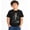 Black-66, variant on Halloween Skeleton Hands Up Graphic Graphic T-Shirt for Boys, Fun Spooky Short Sleeve Shirt for Fall